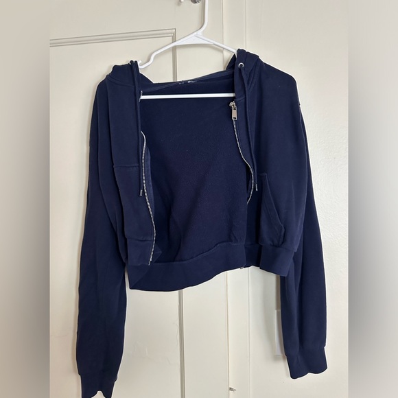 Navy Blue Zip Up Jacket - Picture 1 of 2